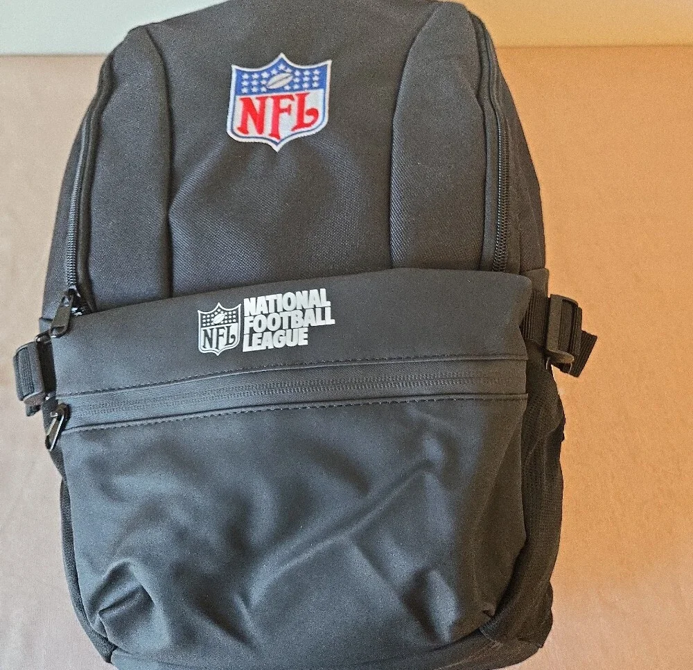 NFL National Football League Black Backpack nwt